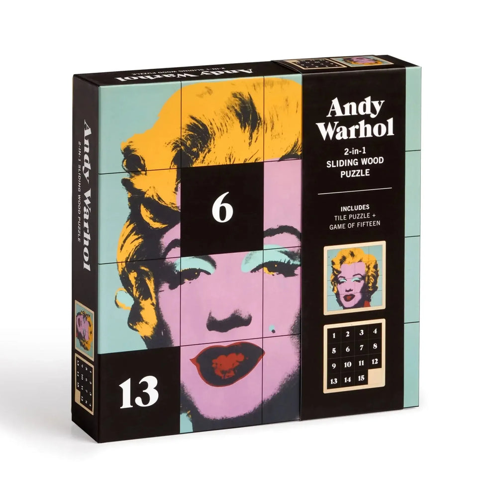 Andy Warhol Marilyn 2-in-1 Sliding Wood Puzzle Galison (ONLINE ORDER ONLY)