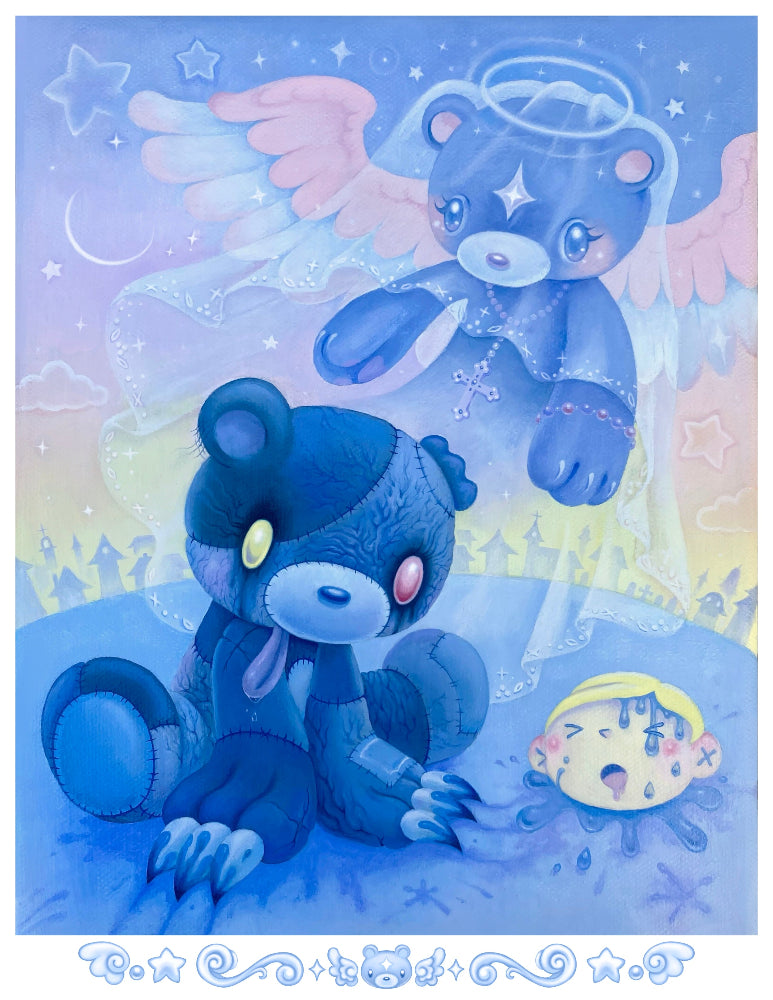 Angela Ramones - Gloomy Ascension - Art Print -Gloomy Bear Exhibition (ONLINE ORDER ONLY)