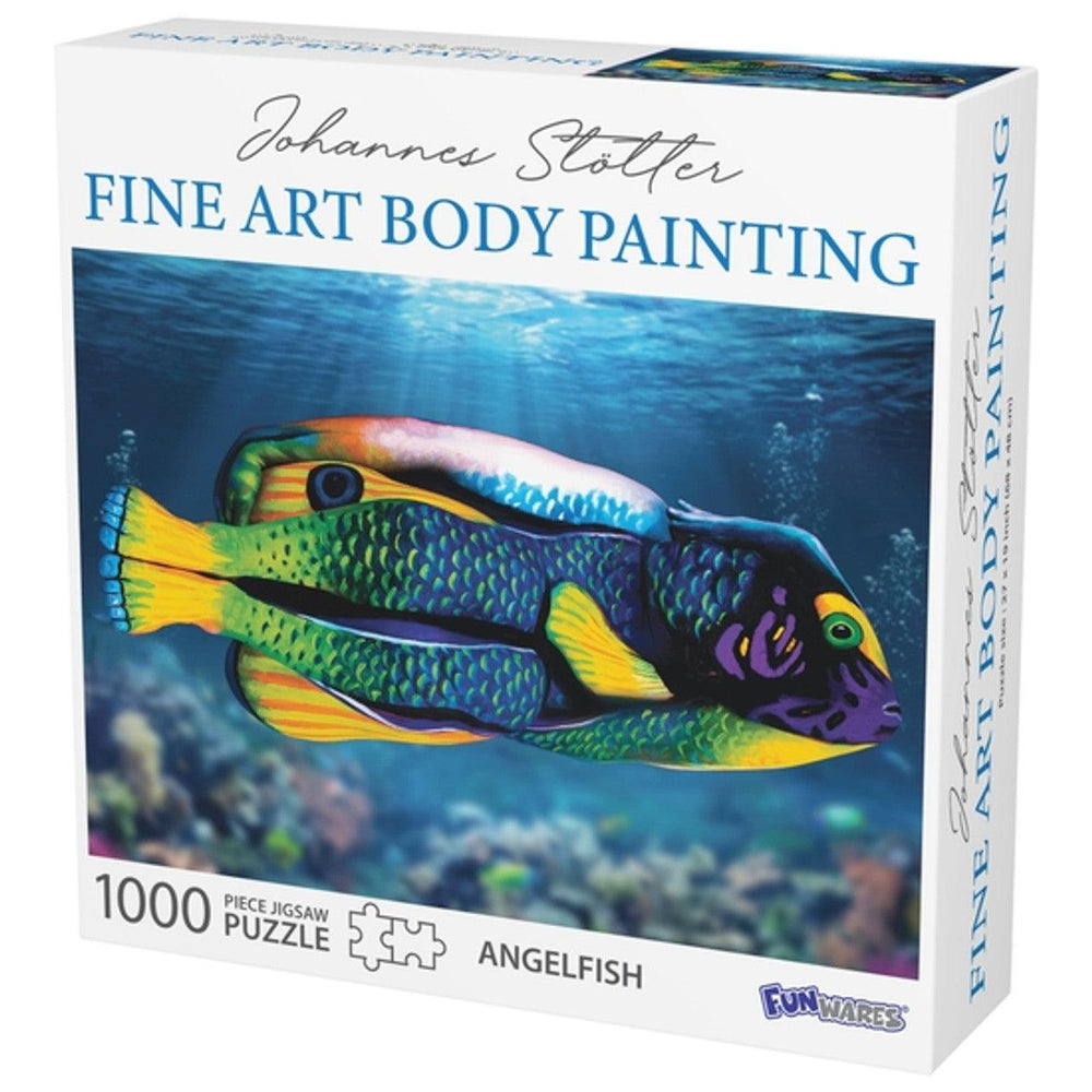 Angelfish Body Painting 1000 Piece Jigsaw Puzzle Funwares (ONLINE ORDER ONLY)