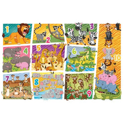 Animal Count 35 Piece Floor Jigsaw Puzzle Cobble Hill (ONLINE ORDER ONLY)