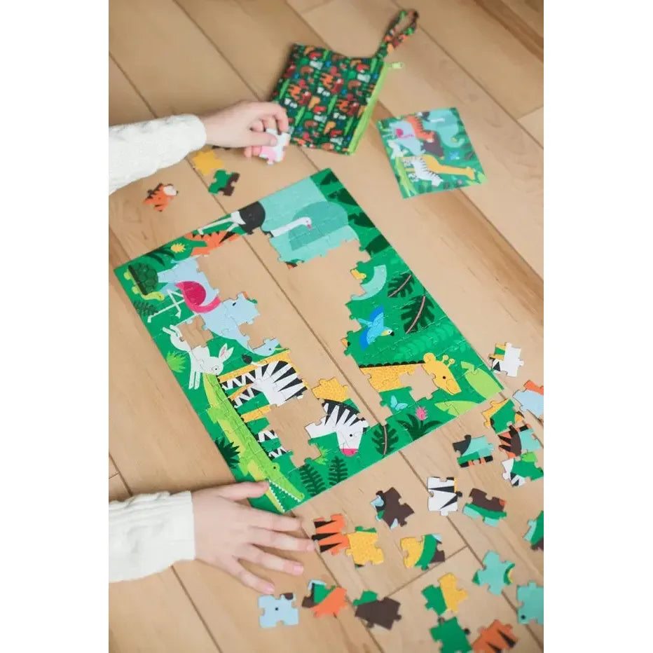Animal Menagerie "On-the-Go" 49 Piece Double-Sided Jigsaw Puzzle Chronicle (ONLINE ORDER ONLY)