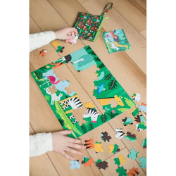 Animal Menagerie "On-the-Go" 49 Piece Double-Sided Jigsaw Puzzle Chronicle (ONLINE ORDER ONLY)