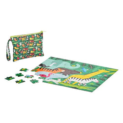 Animal Menagerie "On-the-Go" 49 Piece Double-Sided Jigsaw Puzzle Chronicle (ONLINE ORDER ONLY)