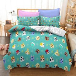 Animal Crossing Pattern Bedding Set Quilt Cover Without Filler (Online Order Only)