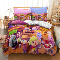 Animal Crossing Pattern Bedding Set Quilt Cover Without Filler (Online Order Only)