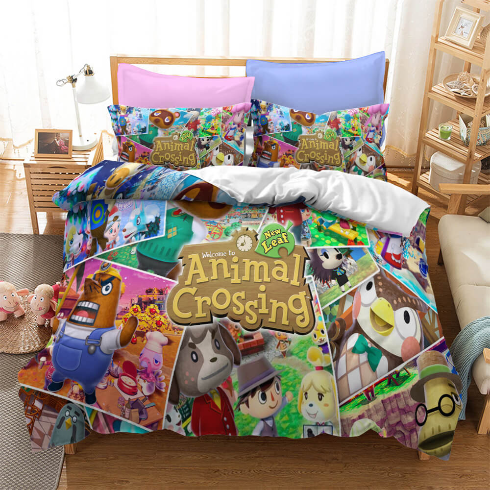 Animal Crossing Pattern Bedding Set Quilt Cover Without Filler (Online Order Only)