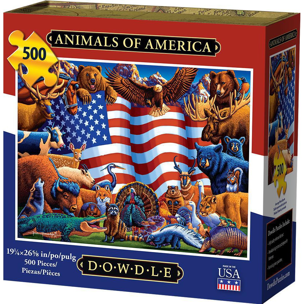 Animals of America 500 Piece Jigsaw Puzzle Dowdle (ONLINE ORDER ONLY)