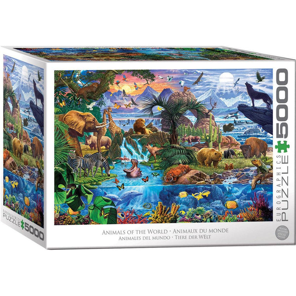 Animals of the World 5000 Piece Jigsaw Puzzle Eurographics (ONLINE ORDER ONLY)