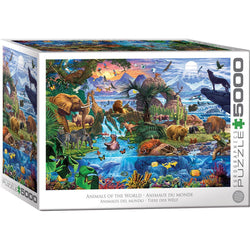 Animals of the World 5000 Piece Jigsaw Puzzle Eurographics (ONLINE ORDER ONLY)
