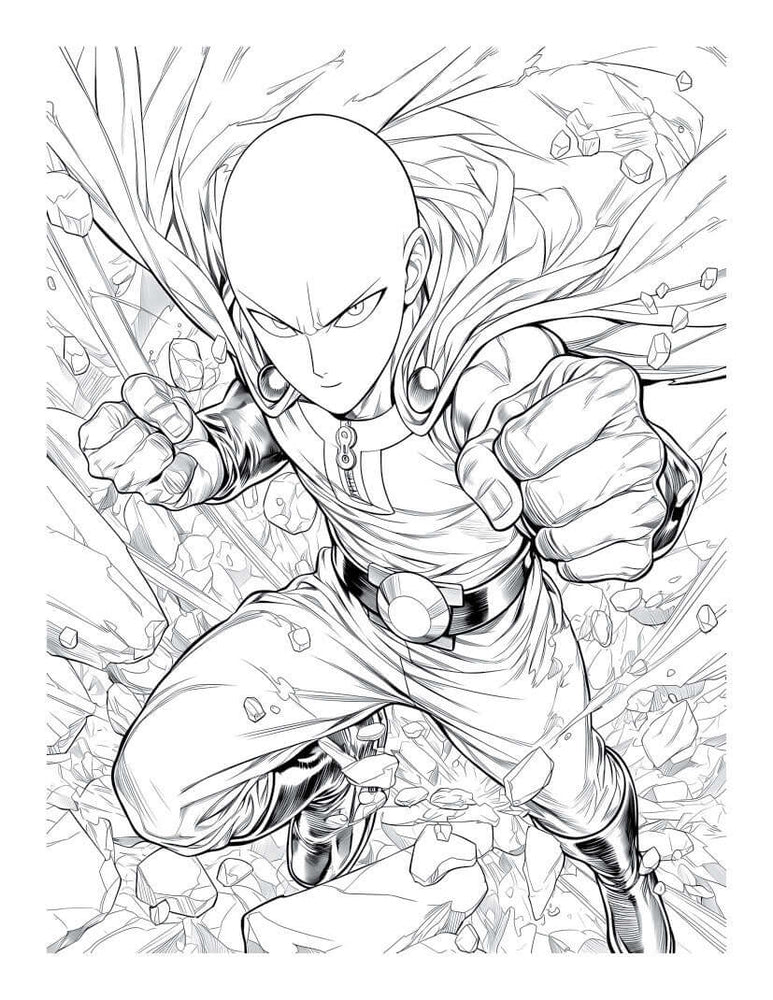 Anime Action Stars Coloring Book Vol 2 | 60 NEW Pages | Teens & Adults (ONLINE ORDER ONLY)