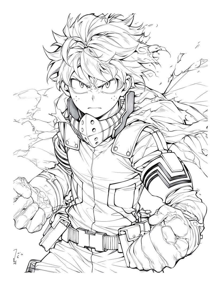 Anime Action Stars Coloring Book Vol 2 | 60 NEW Pages | Teens & Adults (ONLINE ORDER ONLY)
