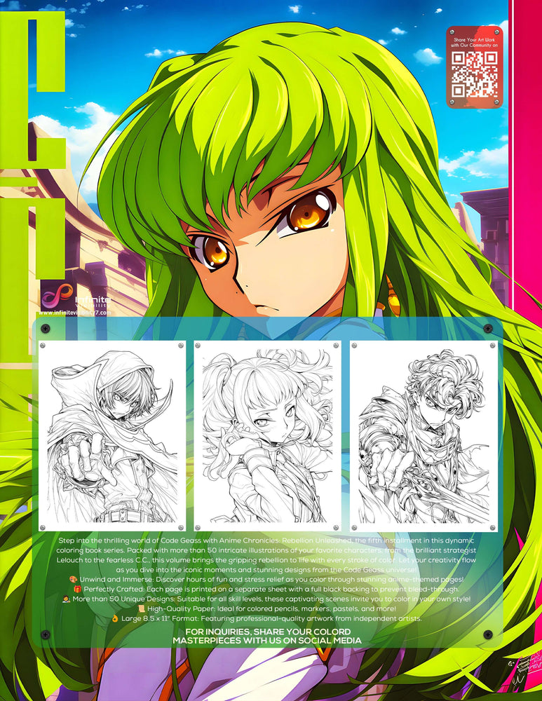 Anime Chronicles: Rebellion Unleashed! A Code Geass Coloring Book (Volume 9) PDF (ONLINE ORDER ONLY)
