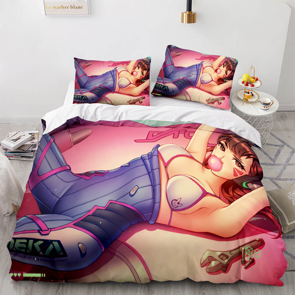 Anime Cute Girls Cosplay Bedding Sets Quilt Cover Without Filler (Online Order Only)