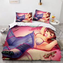 Anime Cute Girls Cosplay Bedding Sets Quilt Cover Without Filler (Online Order Only)