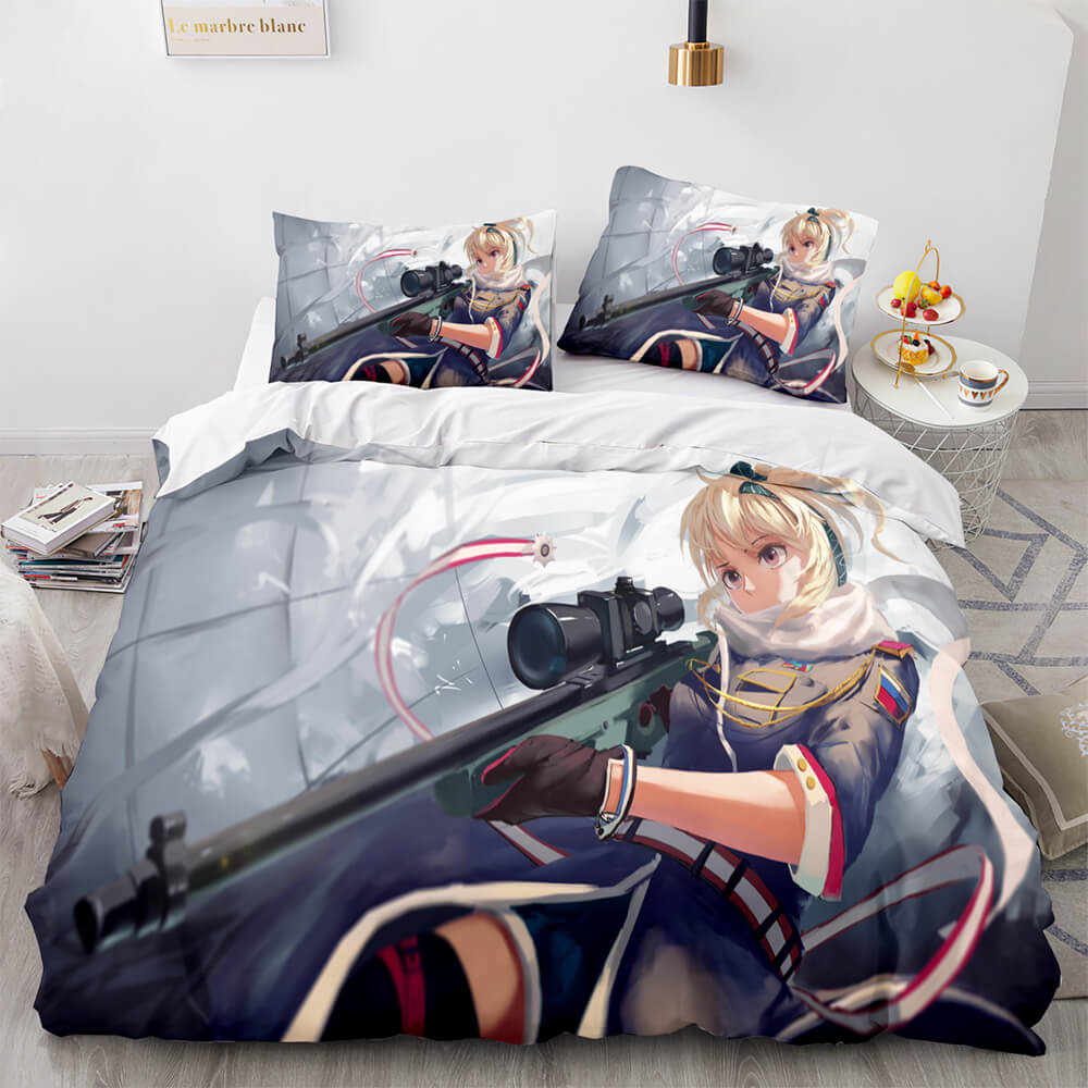 Anime Cute Girls Cosplay Bedding Sets Quilt Cover Without Filler (Online Order Only)