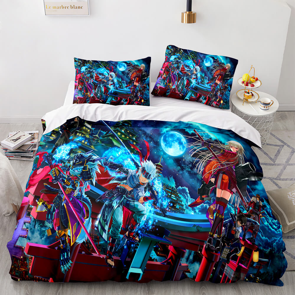 Anime Cute Girls Cosplay Bedding Sets Quilt Cover Without Filler (Online Order Only)