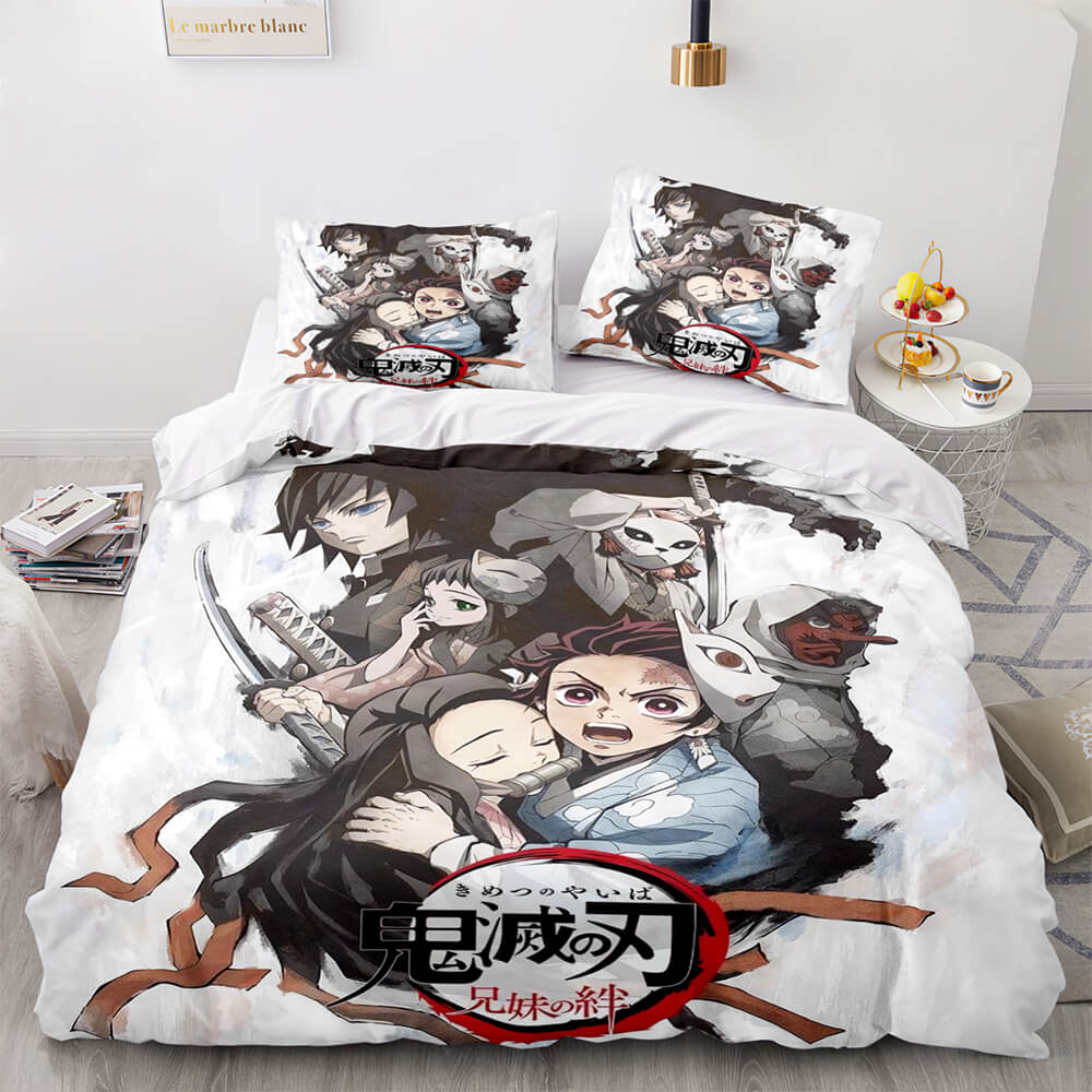 Anime Demon Slayer Cosplay Bedding Set Quilt Cover Without Filler (Online Order Only)