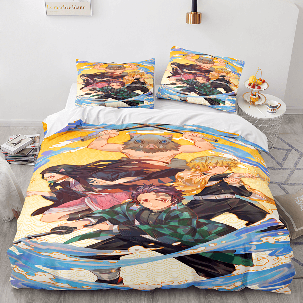 Demon Slayer Bedding Set Duvet Cover Bed Sets (Online Order Only)
