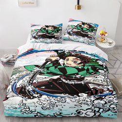 Demon Slayer Bedding Set Duvet Cover Bed Sets (Online Order Only)