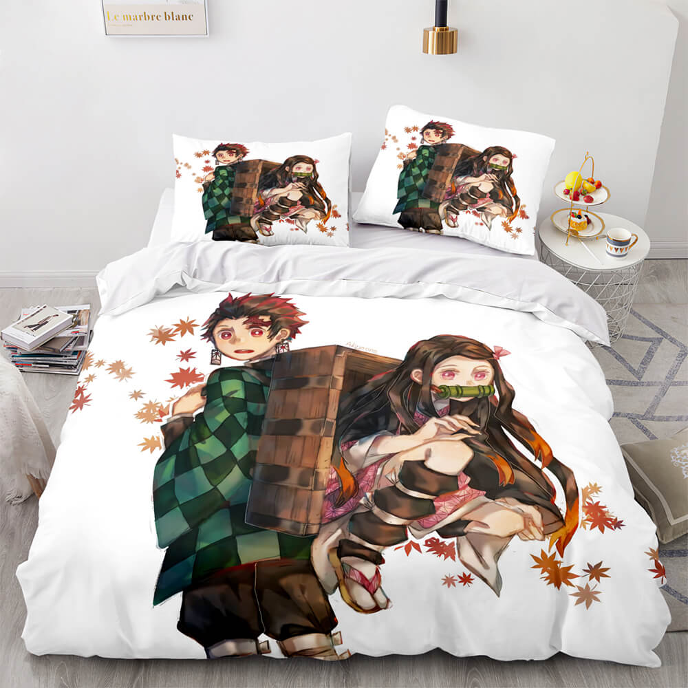 Anime Demon Slayer Cosplay Bedding Set Quilt Cover Without Filler (Online Order Only)