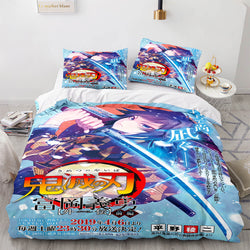 Anime Demon Slayer Cosplay Bedding Set Quilt Cover Without Filler (Online Order Only)