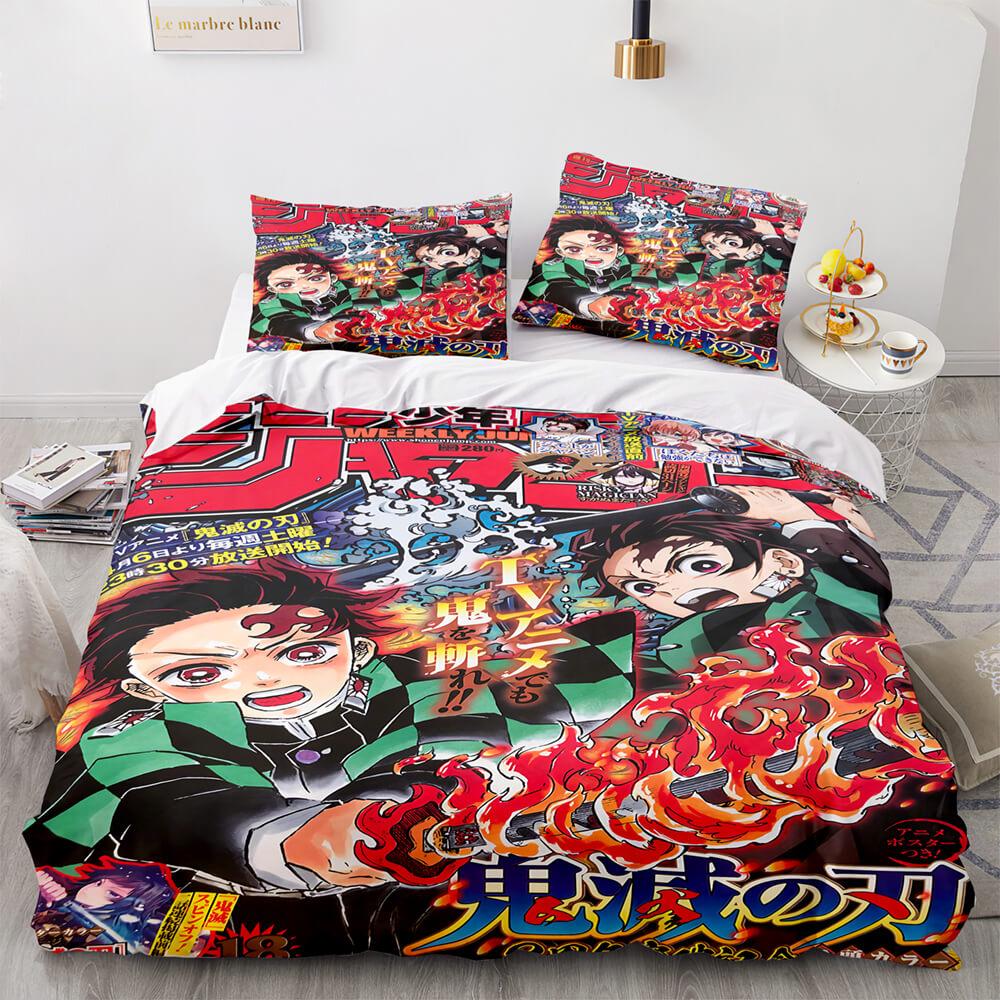 Demon Slayer Bedding Set Duvet Cover Bed Sets (Online Order Only)