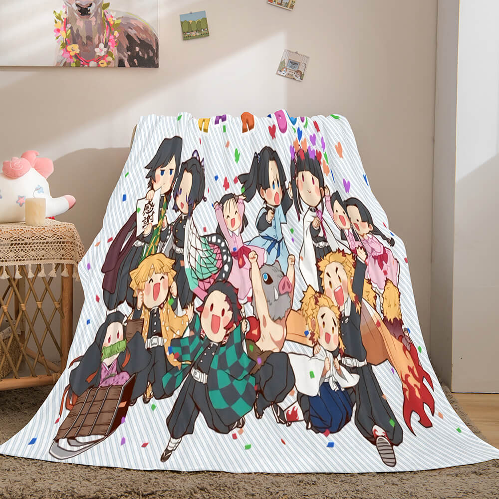 Anime Demon Slayer Flannel Fleece Throw Blanket (Online Order Only)