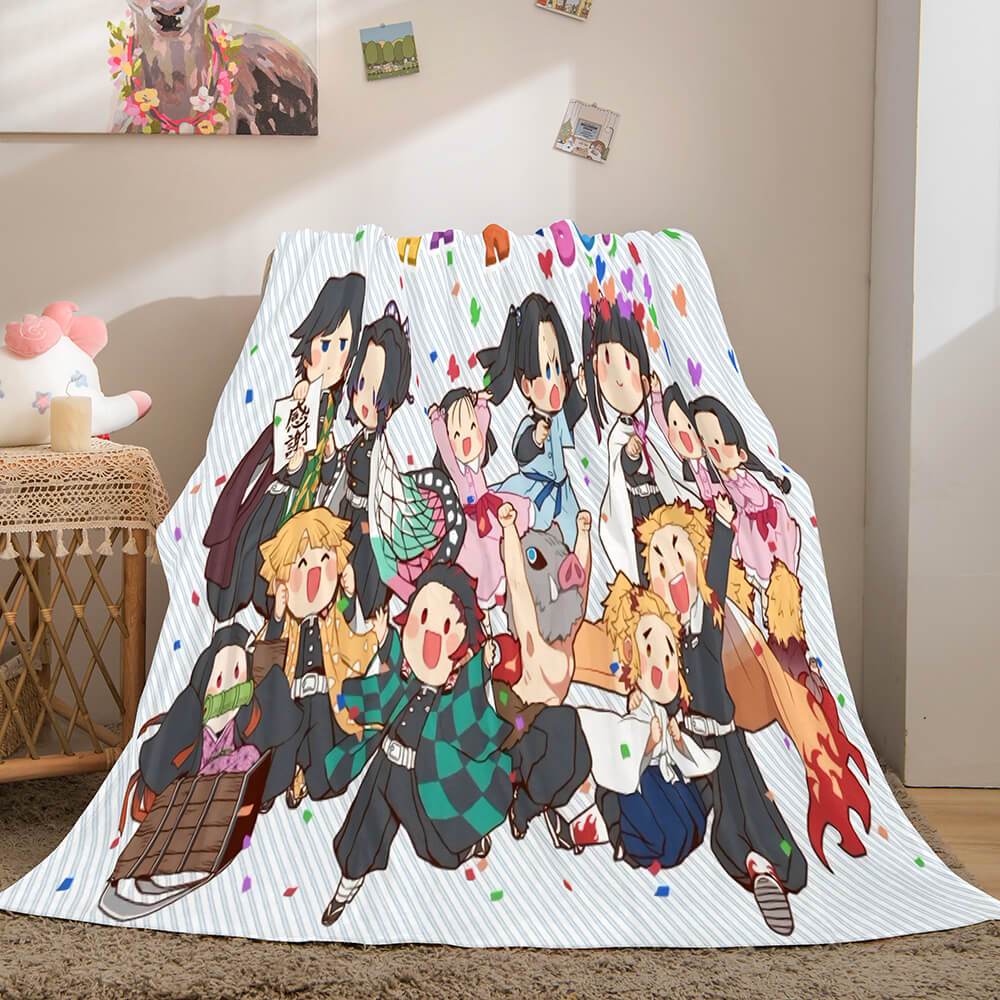 Demon Slayer Flannel Fleece Throw Blanket (Online Order Only)