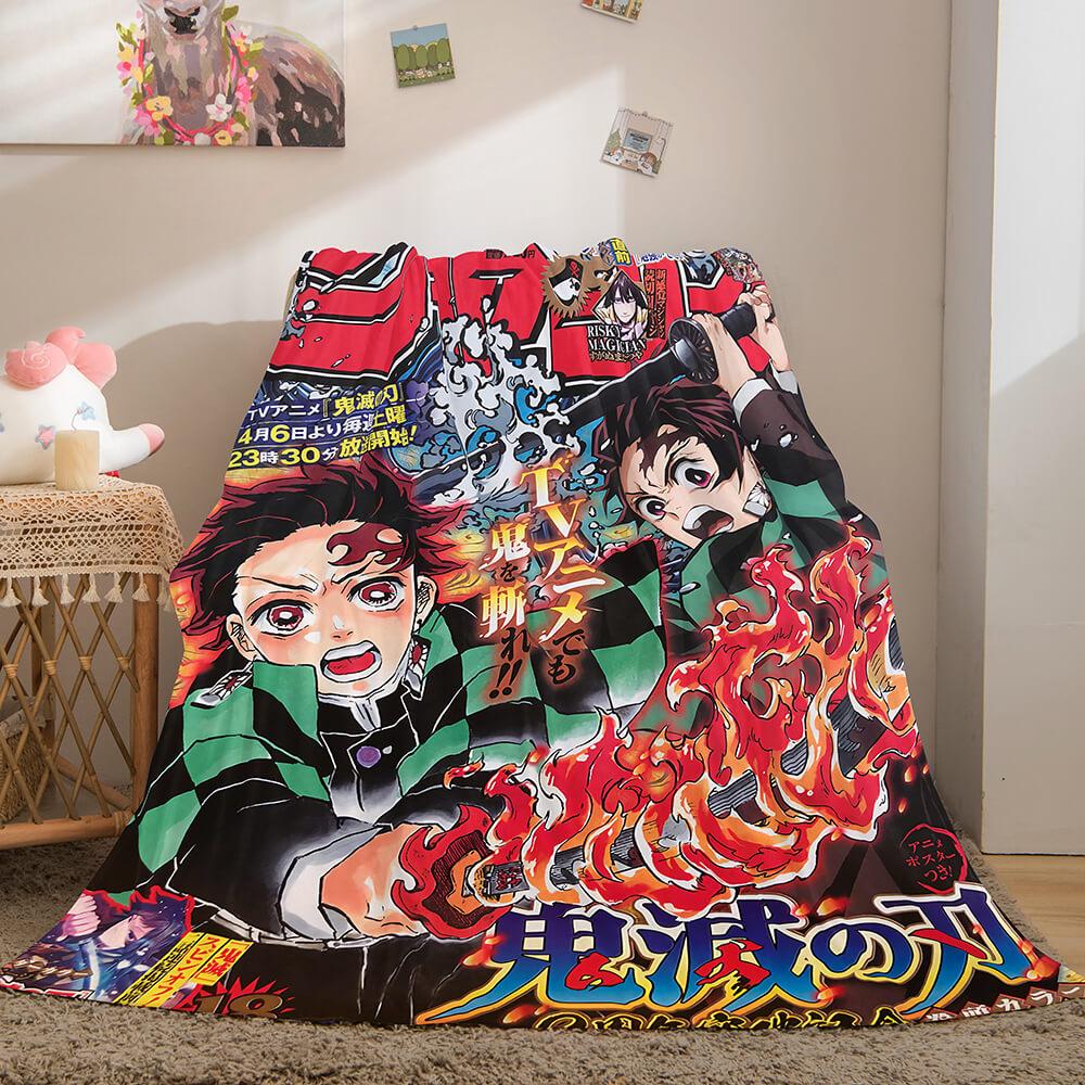 Demon Slayer Flannel Fleece Throw Blanket (Online Order Only)