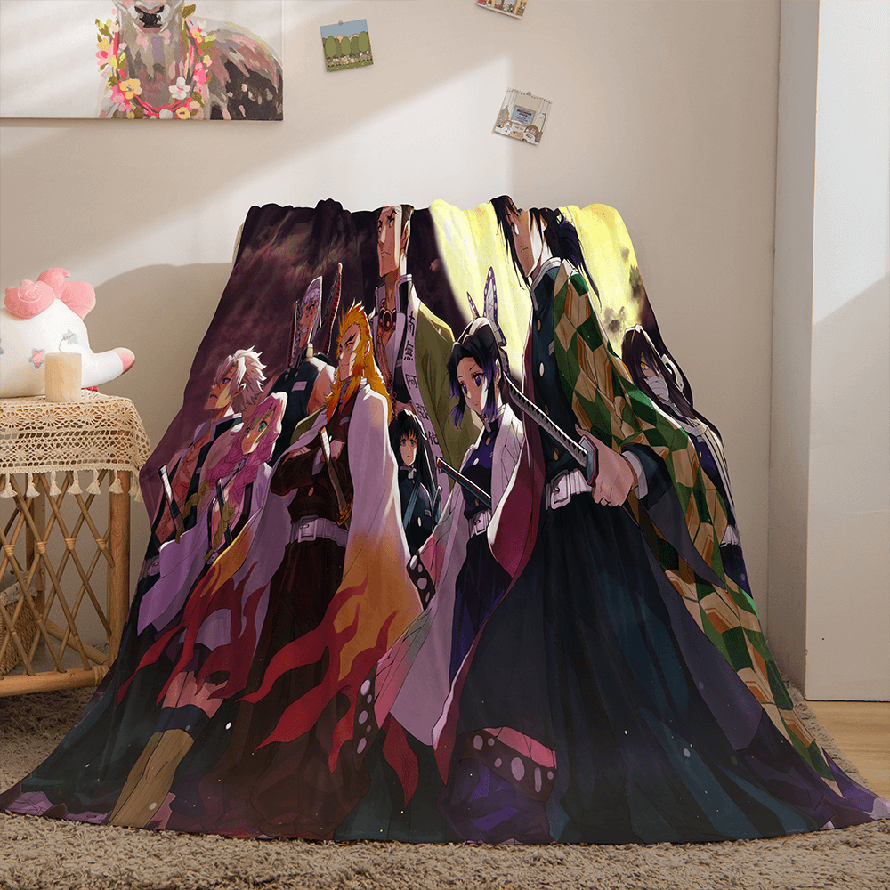 Anime Demon Slayer Flannel Fleece Throw Blanket (Online Order Only)