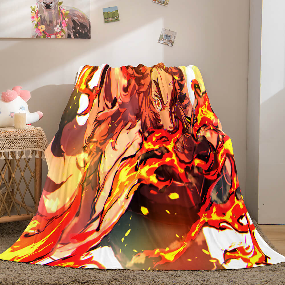 Anime Demon Slayer Flannel Fleece Throw Blanket (Online Order Only)