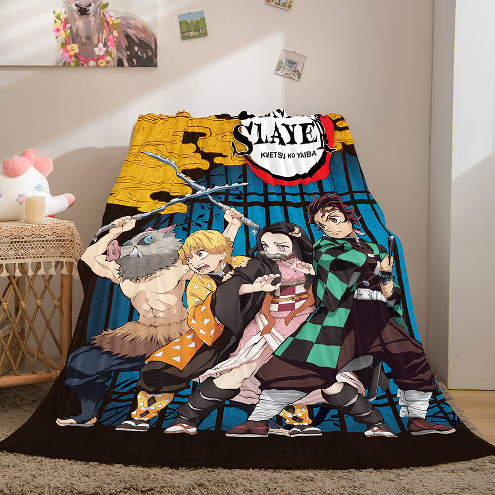 Anime Demon Slayer Flannel Fleece Throw Blanket (Online Order Only)