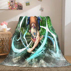 Anime Demon Slayer Flannel Fleece Throw Blanket (Online Order Only)