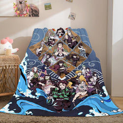 Demon Slayer Flannel Fleece Throw Blanket (Online Order Only)