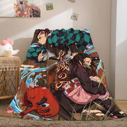 Demon Slayer Flannel Fleece Throw Blanket (Online Order Only)