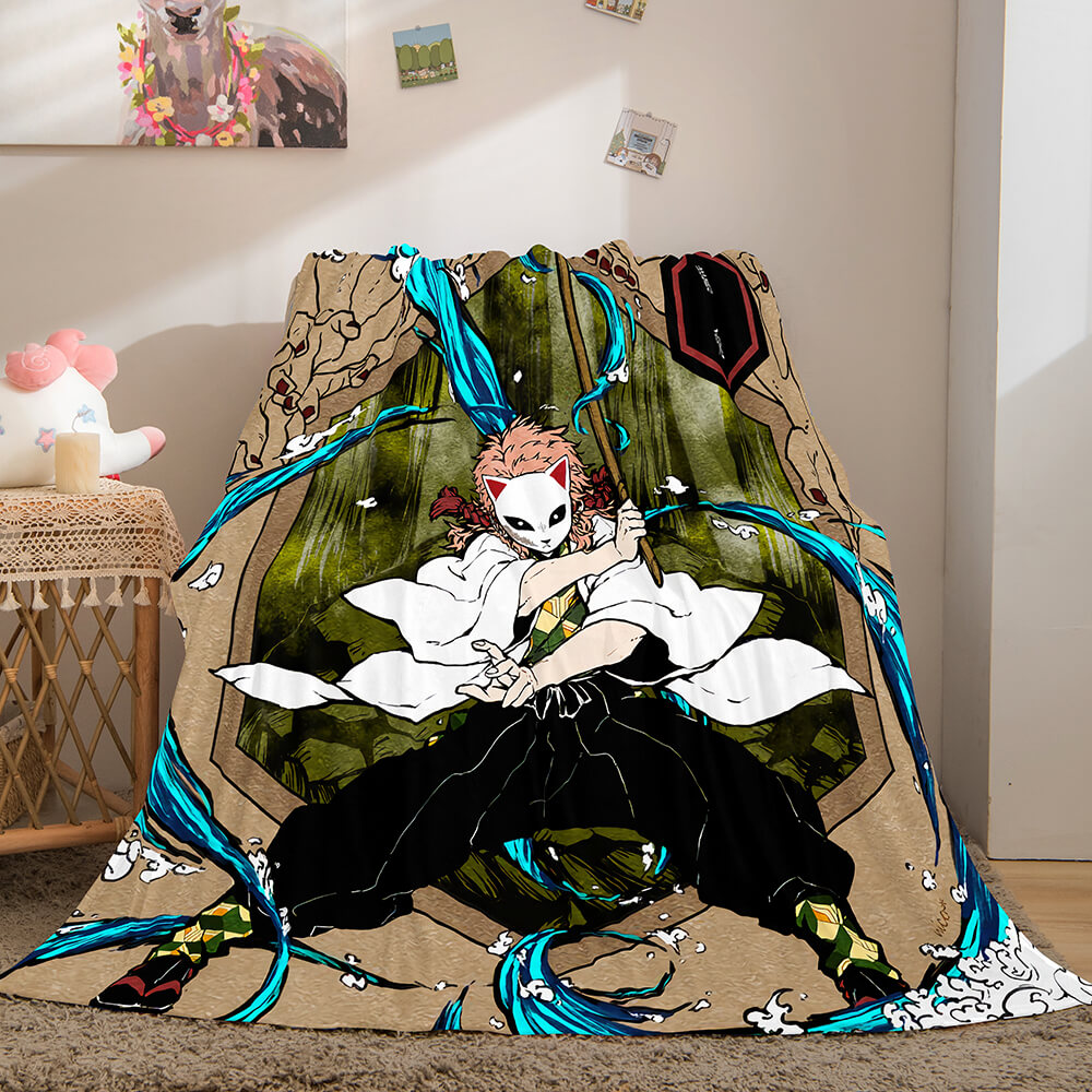 Anime Demon Slayer Flannel Fleece Throw Blanket (Online Order Only)