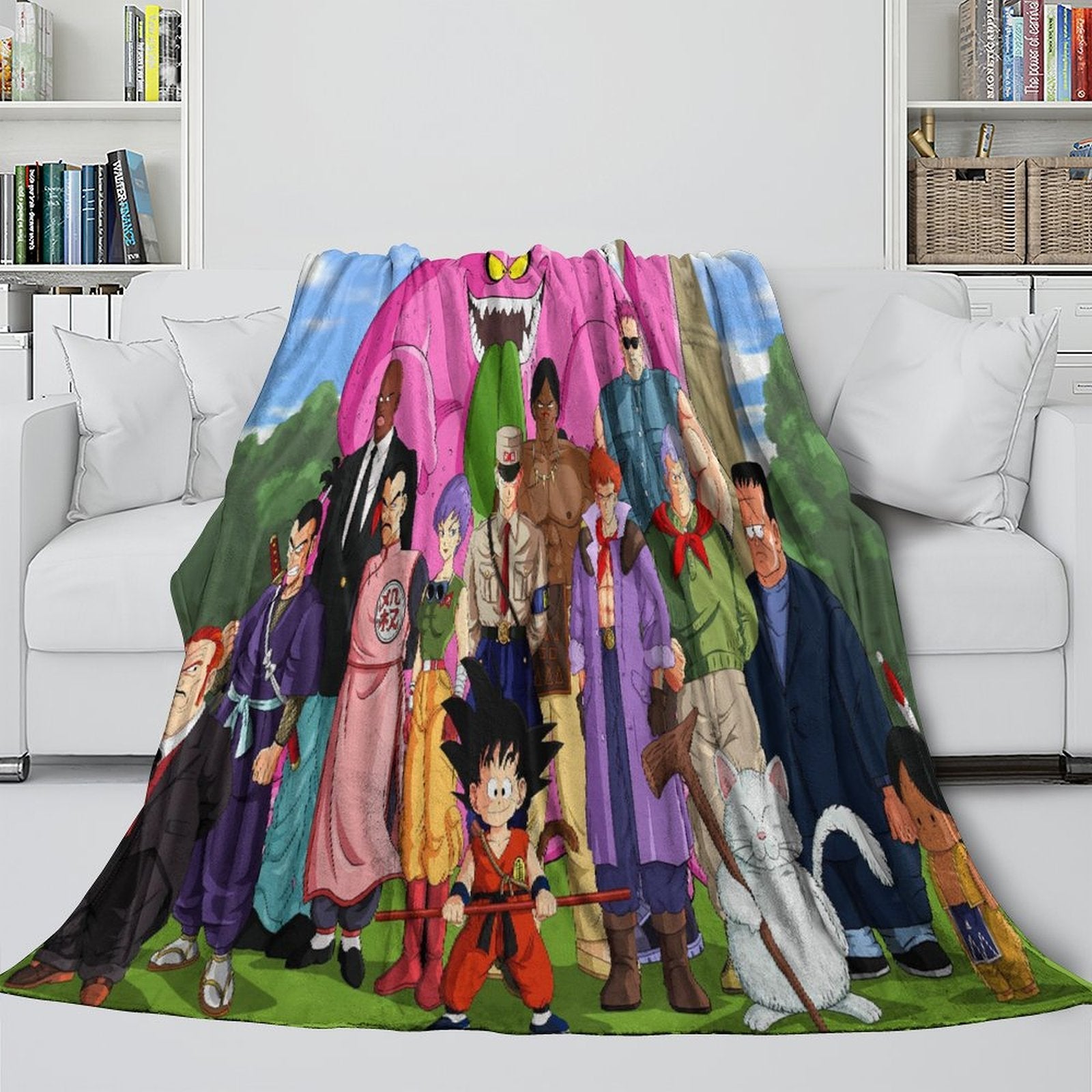 Anime Dragon Ball Blanket Flannel Fleece Throw Room Decoration (Online Order Only)