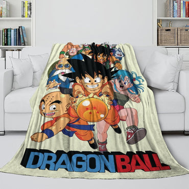 Anime Dragon Ball Blanket Flannel Fleece Throw Room Decoration (Online Order Only)