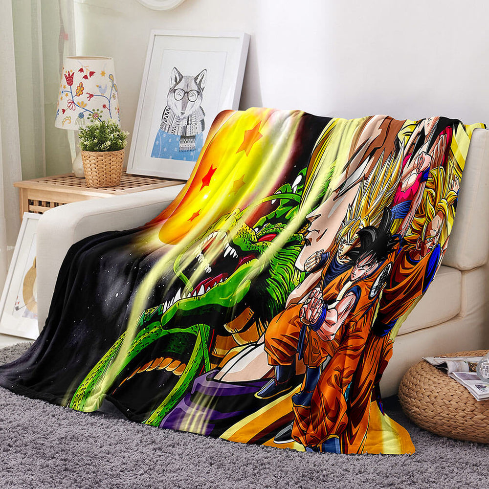 Anime Dragon Ball Super Blanket Flannel Throw Room Decoration (Online Order Only)