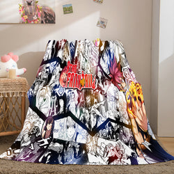 Anime Fairy Tail Flannel Caroset Throw Blanket (Online Order Only)