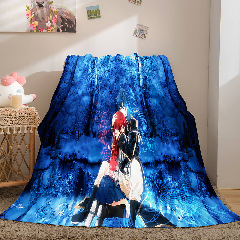 Anime Fairy Tail Flannel Caroset Throw Blanket (Online Order Only)