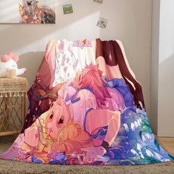 Anime Fairy Tail Flannel Caroset Throw Blanket (Online Order Only)