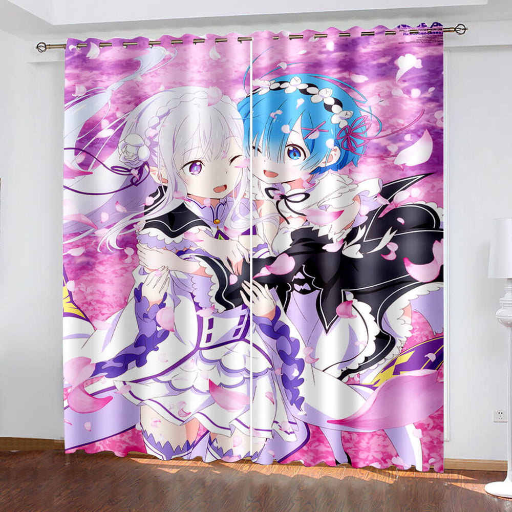 Anime Genshin Impact Curtains Cosplay Blackout Window Treatments Drapes (Online Order Only)