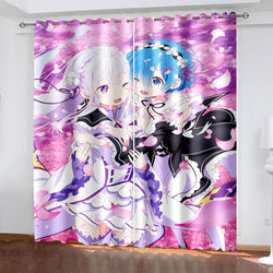 Anime Genshin Impact Curtains Cosplay Blackout Window Treatments Drapes (Online Order Only)