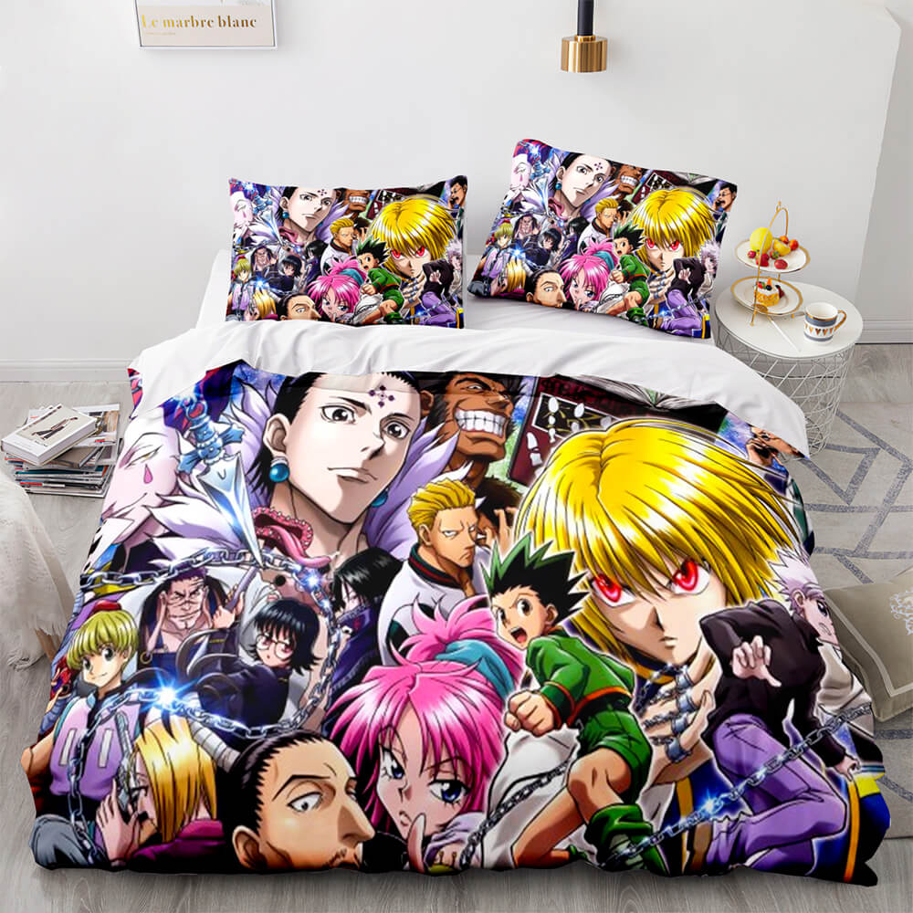 Anime HUNTER×HUNTER Bedding Set Cosplay Quilt Cover Without Filler (Online Order Only)