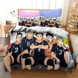 Anime Haikyuu Cosplay Bedding Set Quilt Covers Without Filler (Online Order Only)