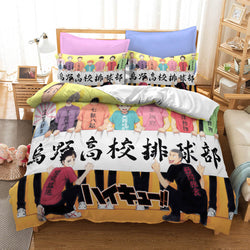 Anime Haikyuu Cosplay Bedding Set Quilt Covers Without Filler (Online Order Only)