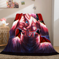 Anime Jujutsu Kaisen Flannel Throw Cosplay Blanket (Online Order Only)