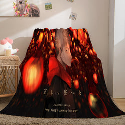 Anime Jujutsu Kaisen Flannel Throw Cosplay Blanket (Online Order Only)