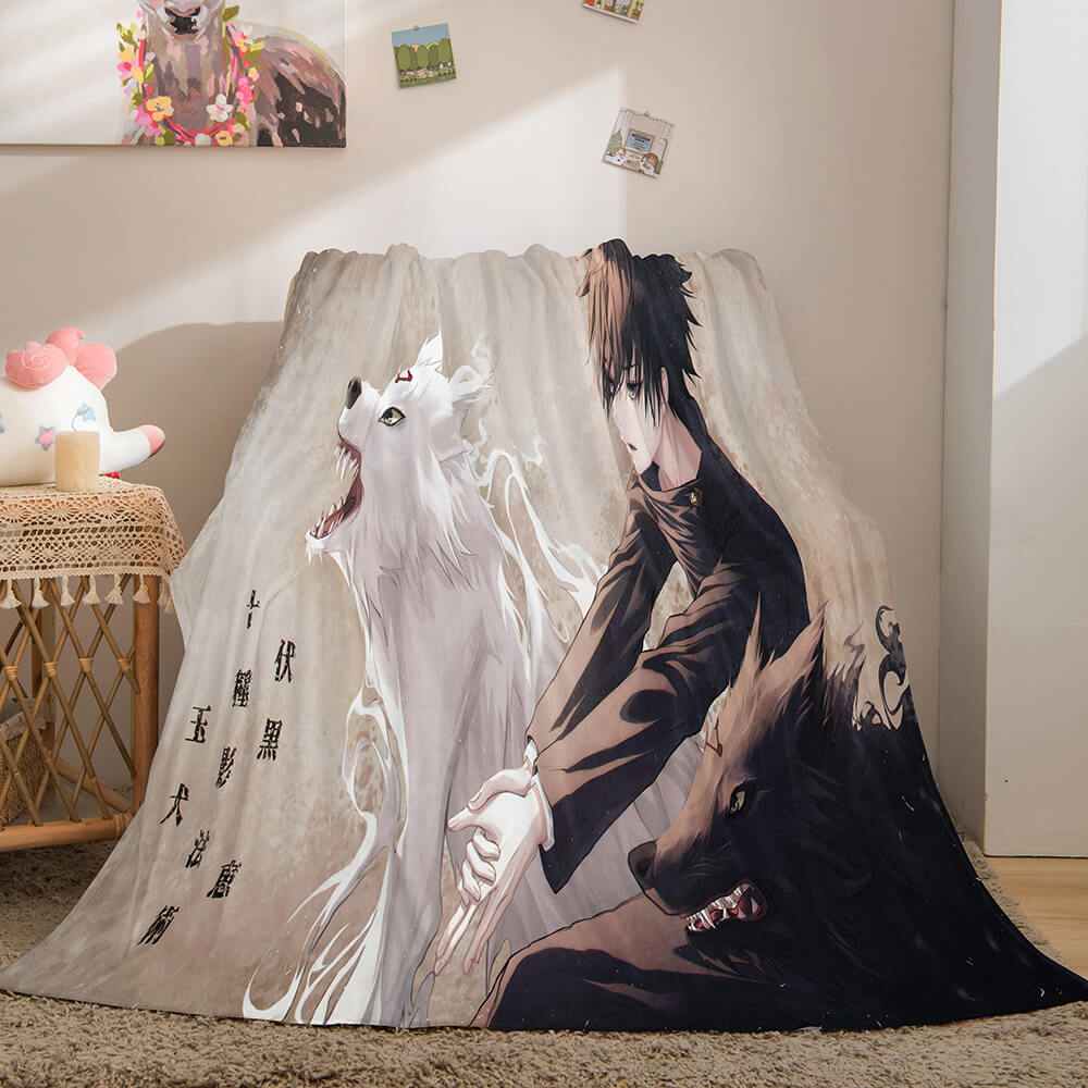 Anime Jujutsu Kaisen Flannel Throw Cosplay Blanket (Online Order Only)